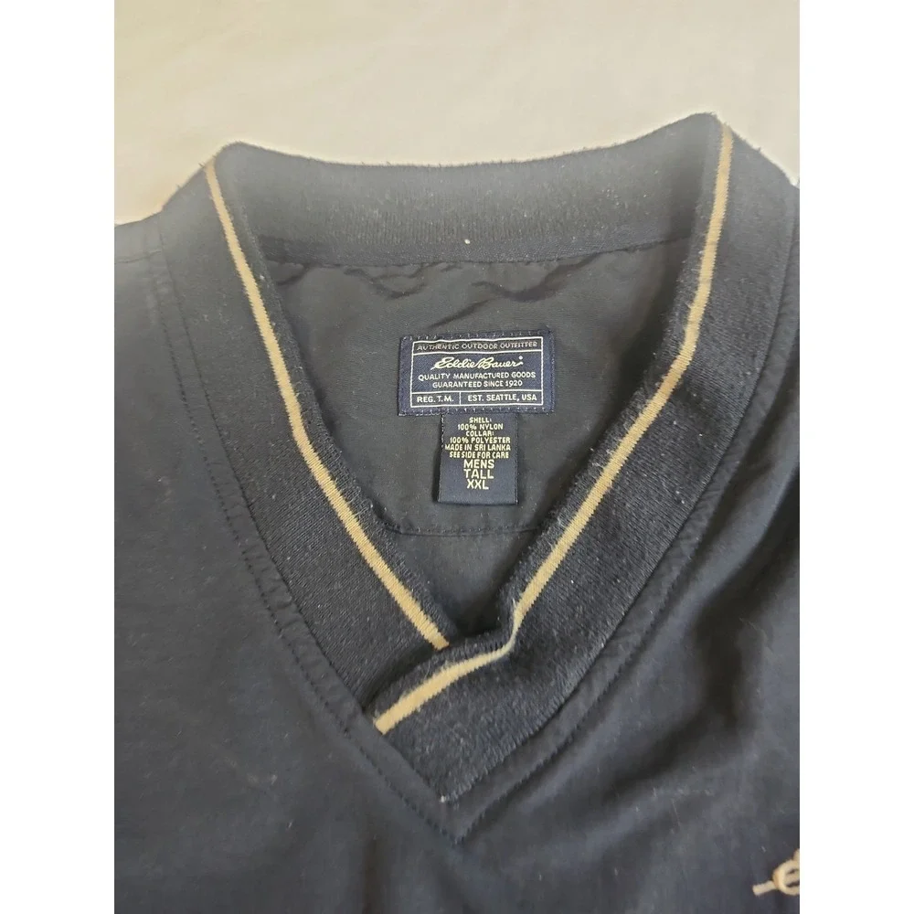 Eddie Bauer Mens Pullover V Neck Size‎ Tall XXL Pull String Bottom